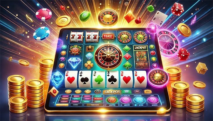 slots ဂိမ်း paytable နှင့် reel symbols ဖော်ပြသည့် မြင်ကွင်း